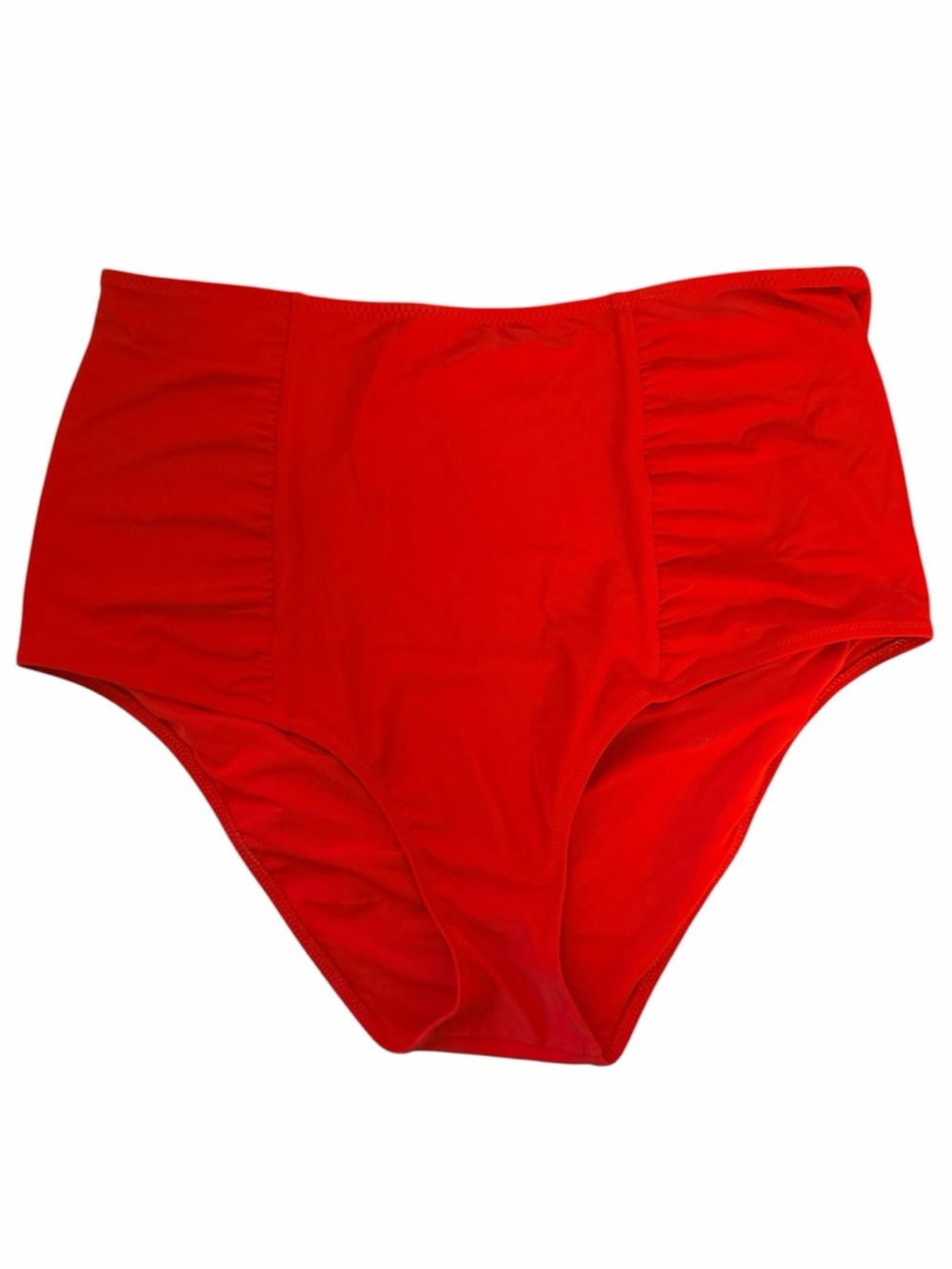 Aerie Red High Waisted Full Coverage Bikini Bottom XL Swim Bottom Retro Pin Up